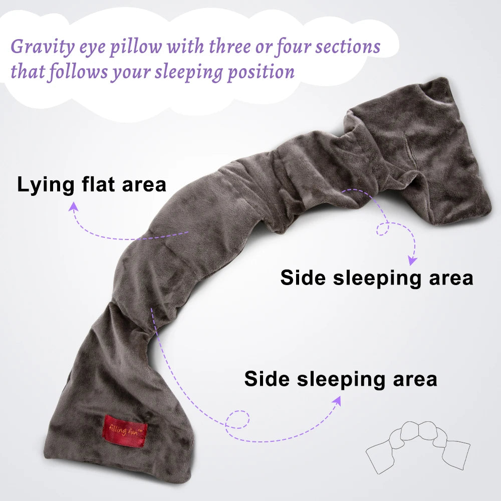 Ultimate Weighted Eye Mask for Deep Sleep & Relaxation - Light Blocking Travel Blindfold