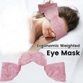 Ultimate Weighted Eye Mask for Deep Sleep & Relaxation - Light Blocking Travel Blindfold